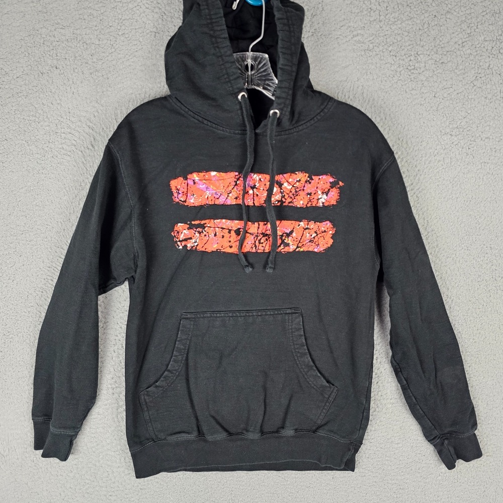 Ed Sheeran Equals Tour Hoodie Womens Small Black Graphic Long‎ Sleeve Drawstring